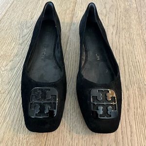 Tory Burch Georgia Square Toe Ballet Flat- 7.5 gently worn